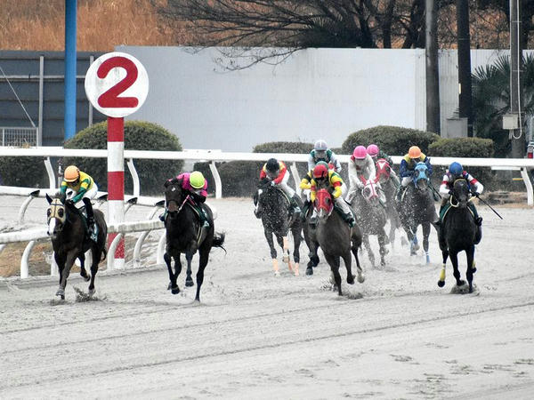 最終コーナー立ち上がり
