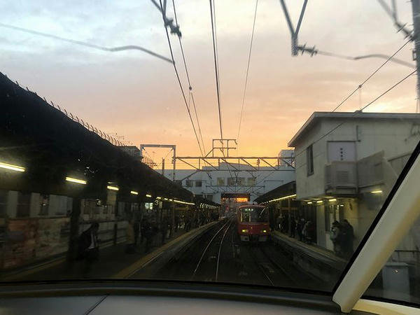 東岡崎駅進入