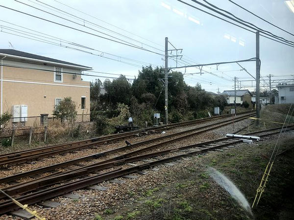 冨貴駅－上野間駅間（河和線との分岐）