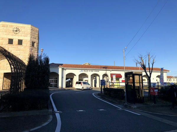 粟生駅の駅舎