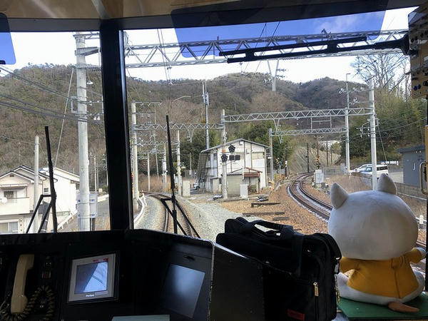 有馬口駅発車直後