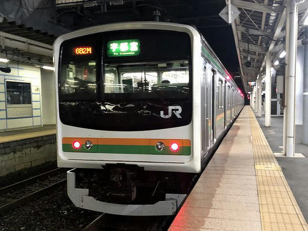 黒磯駅に停車中の宇都宮行き普通列車