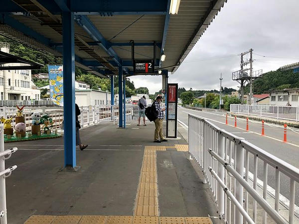 気仙沼駅のBRT乗り場