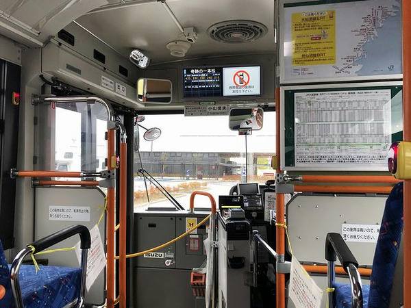 奇跡の一本松駅進入