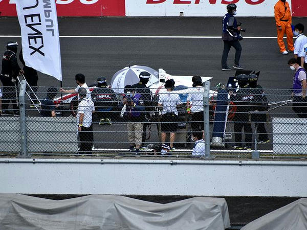 ダミーグリッド上で準備するNo.20平川車