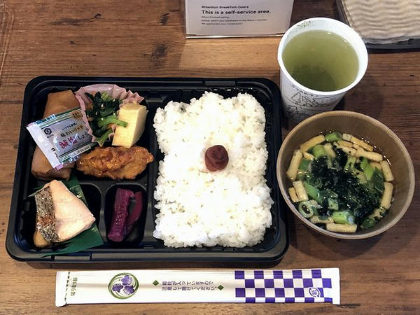 いただいた朝食のお弁当