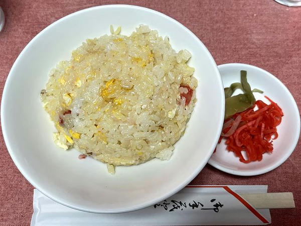 サンマーメン定食 1190円 の半チャーハン