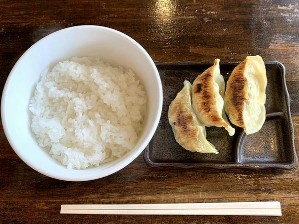 Gセットの那須高原餃子と小ライス