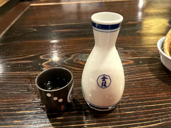 御前酒（一合） 350円（税抜き） ※純米美作も見た目は一緒