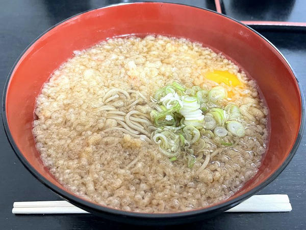 たぬきそば 390円 ＋ 生卵 60円