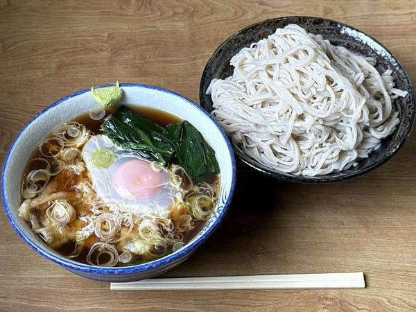 ひたし天ぷらそば（中盛） 1,200円 ＋ 玉子 100円