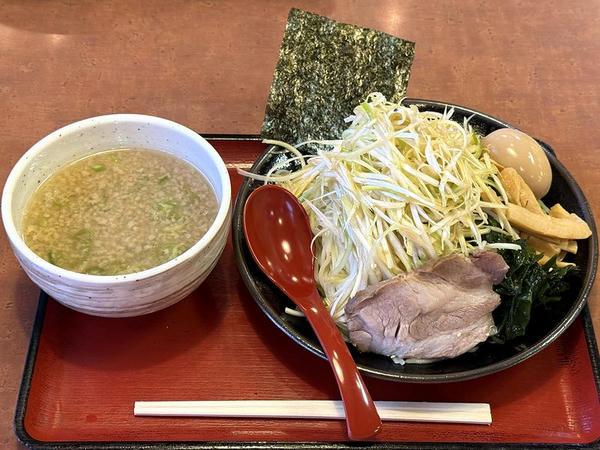 ネギつけめん 1,130円 ＋ 麺中盛 120円  ＋ 煮玉子 120円