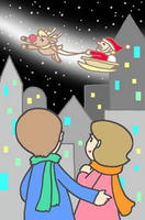 クリスマス・クリスマスイヴ・サンタクロース・そり
