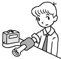 血圧測定・血圧計・健康診断・健康管理