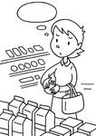 「物価高騰・価格高騰・物価上昇・価格上昇・値上げ・インフレ 他 」キーワードのイラスト 