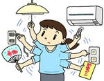 節電・省エネ・省エネルギー・消灯・電源スイッチオフ・エネルギー問題