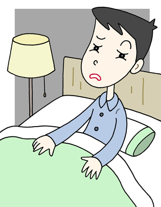 無料イラスト アップロード 病気のイラスト 睡眠障害 不眠症 寝不足 過眠症 仕事で使う 無料ビジネスイラスト 画像