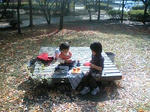 公園にて