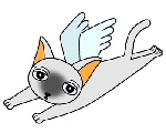 猫・キャラクター　＜ネコネコ天使＞.7