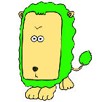 顔がデカイ動物達のキャラクター