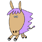 顔がデカイ動物達のキャラクター