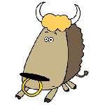 顔がデカイ動物達のキャラクター