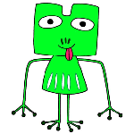 ファンキーなカエル・キャラクター