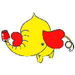 ハートの耳の象・キャラクター