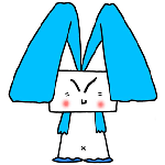 企業・商店・個人PRキャラ.42 ＜青い耳のウサギ・キャラクター＞