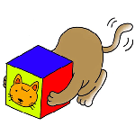 企業・商店・個人PRキャラ.46 ＜箱を被った猫・キャラクター＞