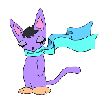 企業・商店・個人PRキャラ.51 ＜猫キャラクター・パープルキャット＞