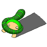 尾っぽが長いキャラクター