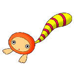 尾っぽが長いキャラクター