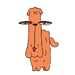 軟体イヌ - ダラリン犬