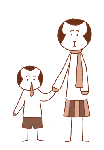 企業・個人PRキャラ・イラスト.98 ＜お猿親子＞