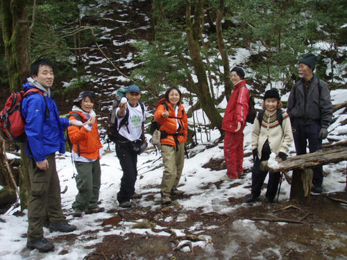 屋久島の雪だあ！