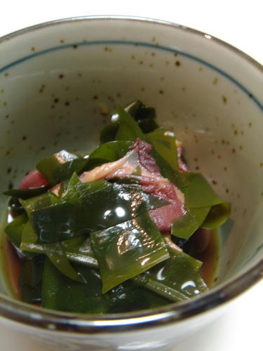 たことわかめの酢の物