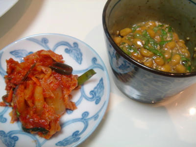 納豆とキムチ