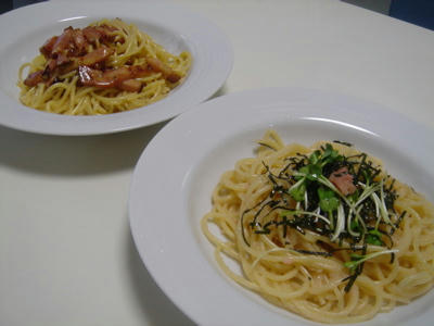 ２種のパスタ