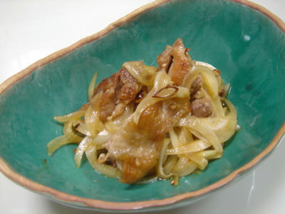 鶏肉と玉ねぎのピリ辛
