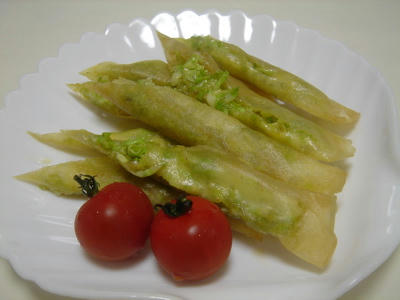 キャベツ春巻き・カレー味