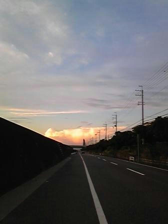 夕日