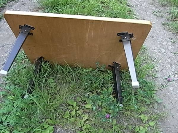 昭和レトロ　座卓　木目調　75x50xH30cm 折りたたみ
