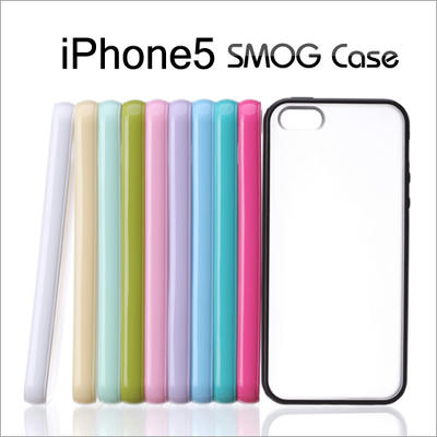 iPhone5 ブランドケース バンパー シリコン SMOG Case