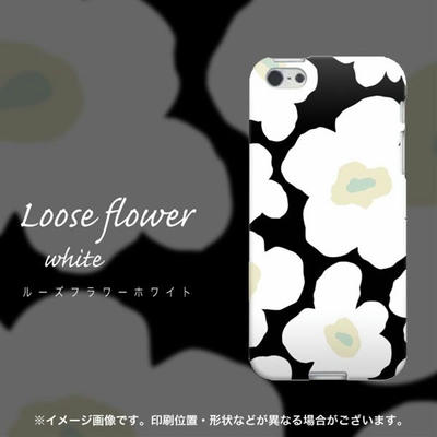 iPhone5 ランキング人気のブランドTPUケース ルーズフラワーホワイト(別バージョン3)