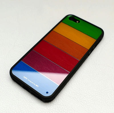 楽天ランキング商品 iPhone5 デザインケース レインボー LIM'S正規品