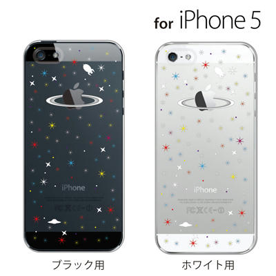 iPhone5 デザインケース SPACE (クリア) マルチ