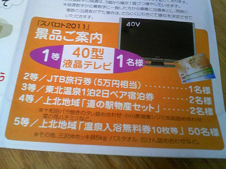 スパロト2011