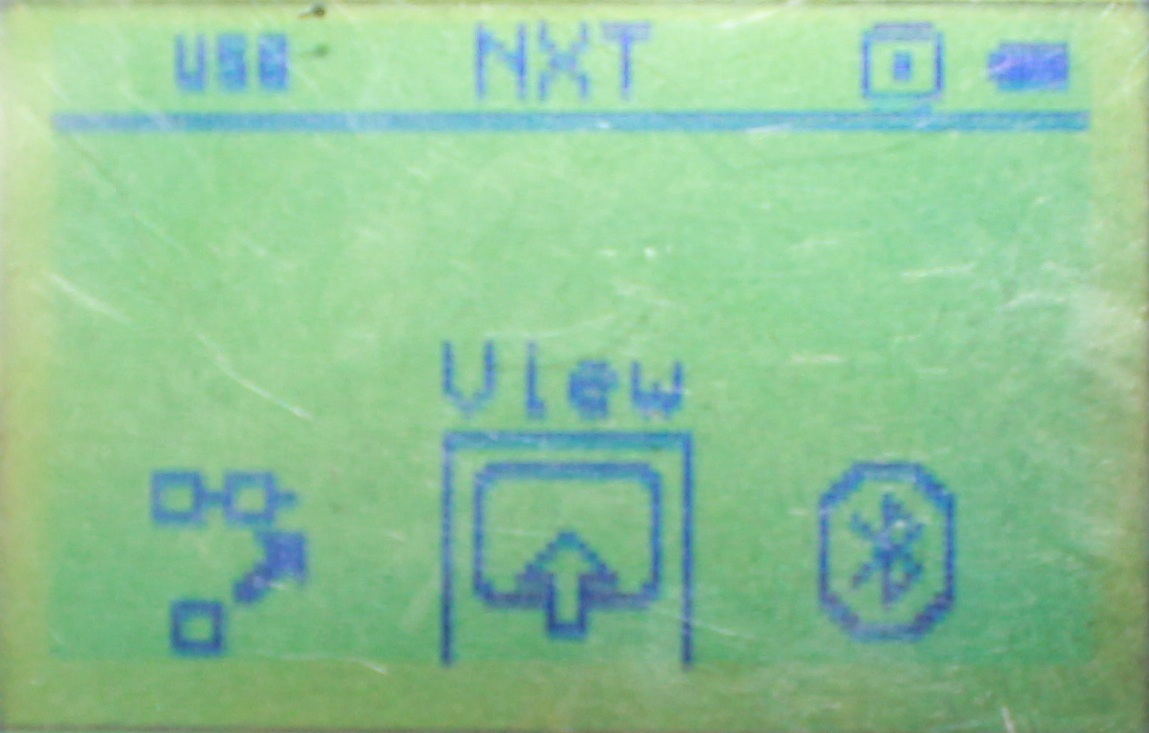 viewの選択画面です。この画面はファーム1.07のものです。「俺の持ってるNXTと違う!」って方はこれに該当するなにかを選択してください。
