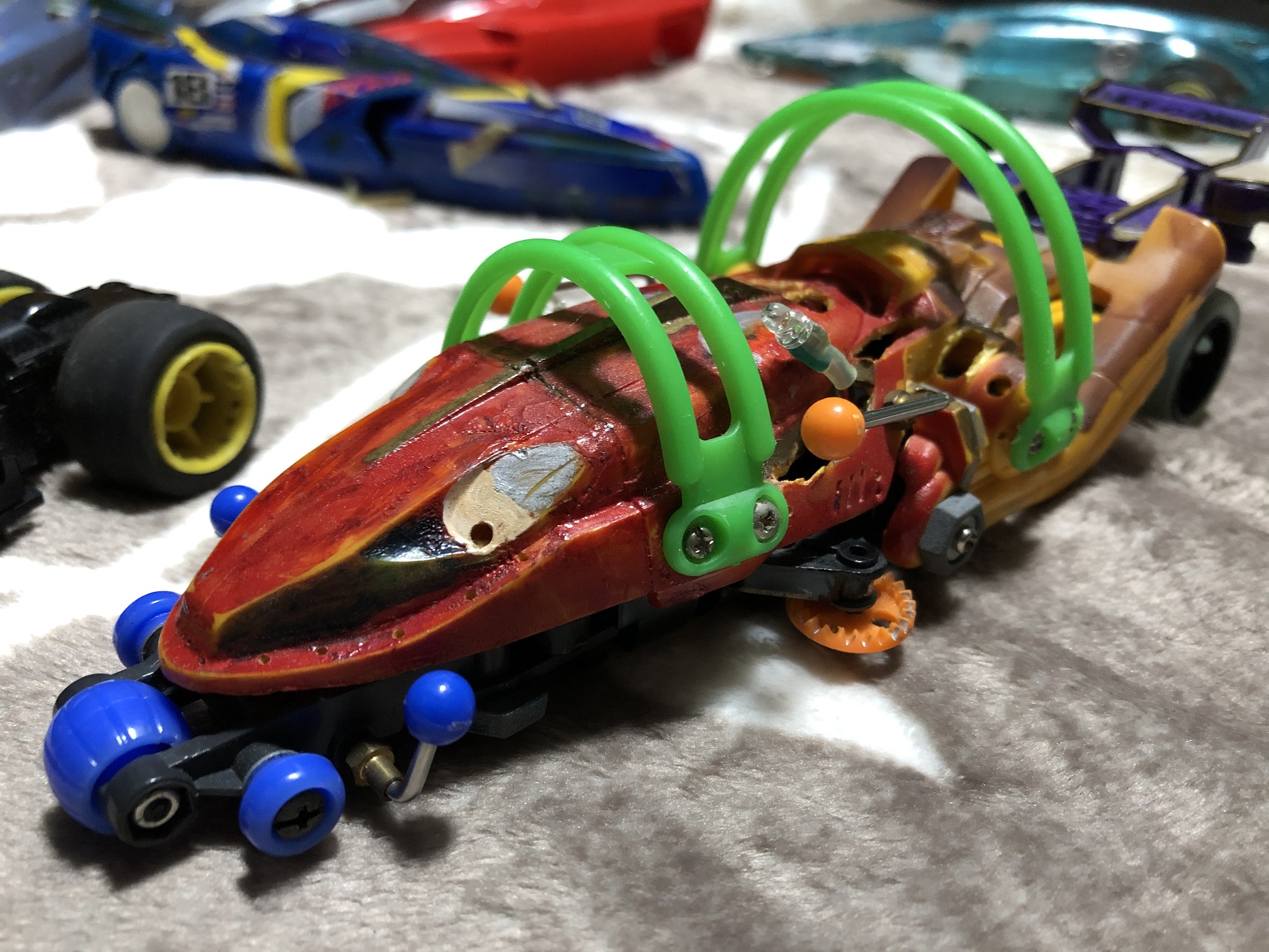 ミニ四駆ダンガンレーサー6台 ダンガンレーサー】子供の頃できなかった遊びを大人の財力で実現